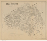 Bell County Texas 1879 - Old Map Reprint