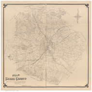 Bexar County Texas 1887 Copy B - Old Map Reprint
