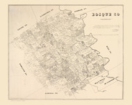 Bosque County Texas 1879 - Old Map Reprint