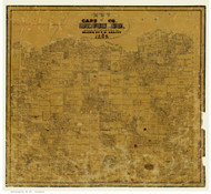 Cass County Texas 1862 - Old Map Reprint