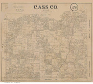 Cass County Texas 1879 - Old Map Reprint