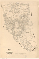 Cherokee County Texas 1879 - Old Map Reprint
