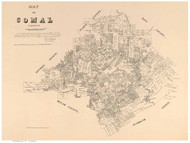 Comal County Texas 1879 - Old Map Reprint