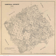 Coryell County Texas 1879 - Old Map Reprint