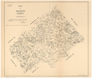 DeWitt County Texas 1881 - Old Map Reprint