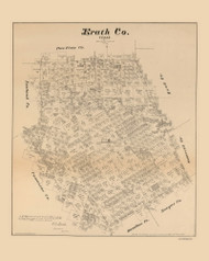 Erath County Texas 1879 - Old Map Reprint