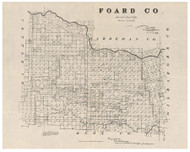 Foard County Texas 1891 - Old Map Reprint