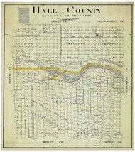Hall County Texas 1902 - Old Map Reprint