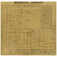 Hockley County Texas 1884 (1897) - Old Map Reprint