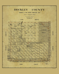 Hockley County Texas 1914 - Old Map Reprint
