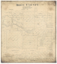 Irion County Texas 1893 - Old Map Reprint