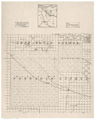 Parts of Jeff Davis & Presidio County Texas 1894 - Old Map Reprint