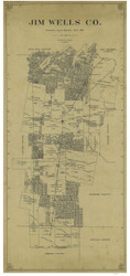 Jim Wells County Texas 1913 Copy B - Old Map Reprint