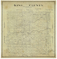 King County Texas 1903 - Old Map Reprint