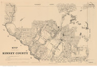 Kinney County Texas 1879 - Old Map Reprint