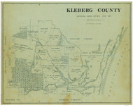 Kleberg County Texas 1913 Copy A - Old Map Reprint