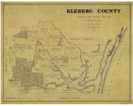 Kleberg County Texas 1913 Copy B - Old Map Reprint