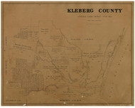 Kleberg County Texas 1913 Copy C - Old Map Reprint