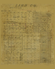 Lamb County Texas 1894 - Old Map Reprint