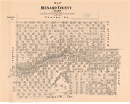 Menard County Texas 1879 - Old Map Reprint