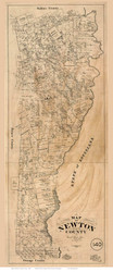 Newton County Texas 1893 - Old Map Reprint