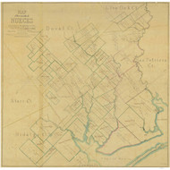 Nueces County Texas 1859 - Old Map Reprint