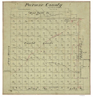 Parmer County Texas 1896 - Old Map Reprint