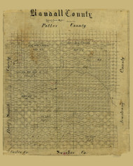 Randall County Texas 1879 - Old Map Reprint