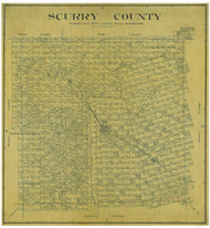 Scurry County Texas 1921 - Old Map Reprint