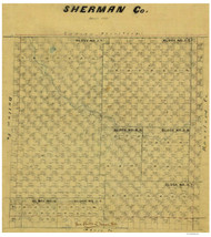 Sherman County Texas 1878 - Old Map Reprint