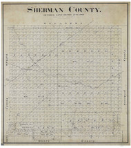 Sherman County Texas 1902 - Old Map Reprint