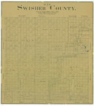 Swisher County Texas 1898 - Old Map Reprint