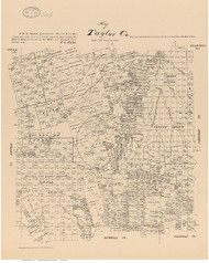 Taylor County Texas 1879 - Old Map Reprint