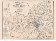 Travis County Texas 1932 - Old Map Reprint