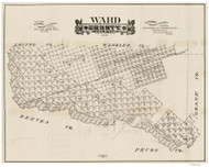 Ward County Texas 1888 - Old Map Reprint