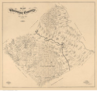 Wharton County Texas 1895 - Old Map Reprint