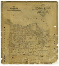 Wichita County Texas 1874 - Old Map Reprint