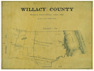 Willacy County Texas 1921 - Old Map Reprint