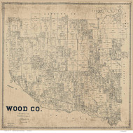 Wood County Texas 1895 (1914) - Old Map Reprint