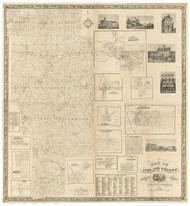 Ashland County Ohio 1861 McDonnell - Old Map Reprint
