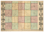 Ashtabula County Ohio (Bottom Half Only) 1856 - Old Map Reprint