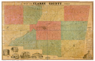 Clarke County Ohio 1859 - Old Map Reprint