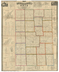Darke County Ohio 1857 - Old Map Reprint