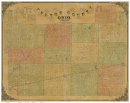 Fulton County Ohio 1850 - Old Map Reprint