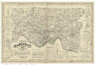 Hamilton County Ohio 1847 - Old Map Reprint