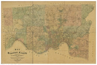 Hamilton County Ohio 1884 - Old Map Reprint