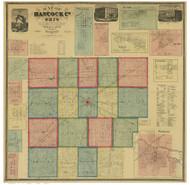 Hancock County Ohio 1863 - Old Map Reprint