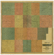 Hancock County Ohio 1890 - Old Map Reprint