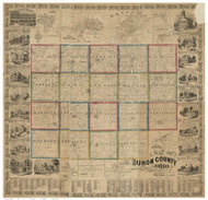 Huron County Ohio 1859 - Old Map Reprint