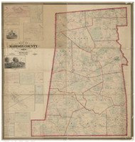 Madison County Ohio 1862 - Old Map Reprint